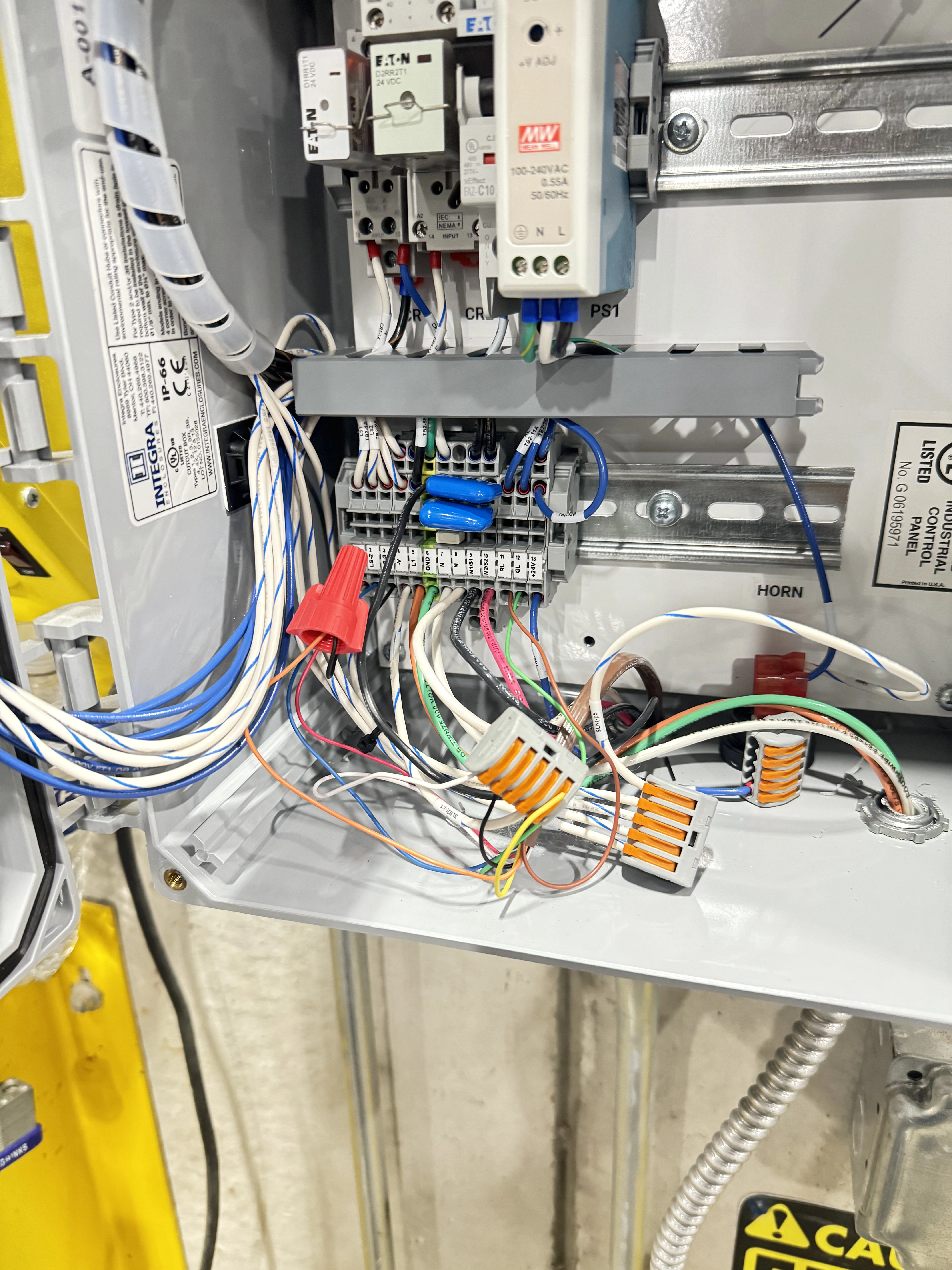 Before wire state: messy and hazardous