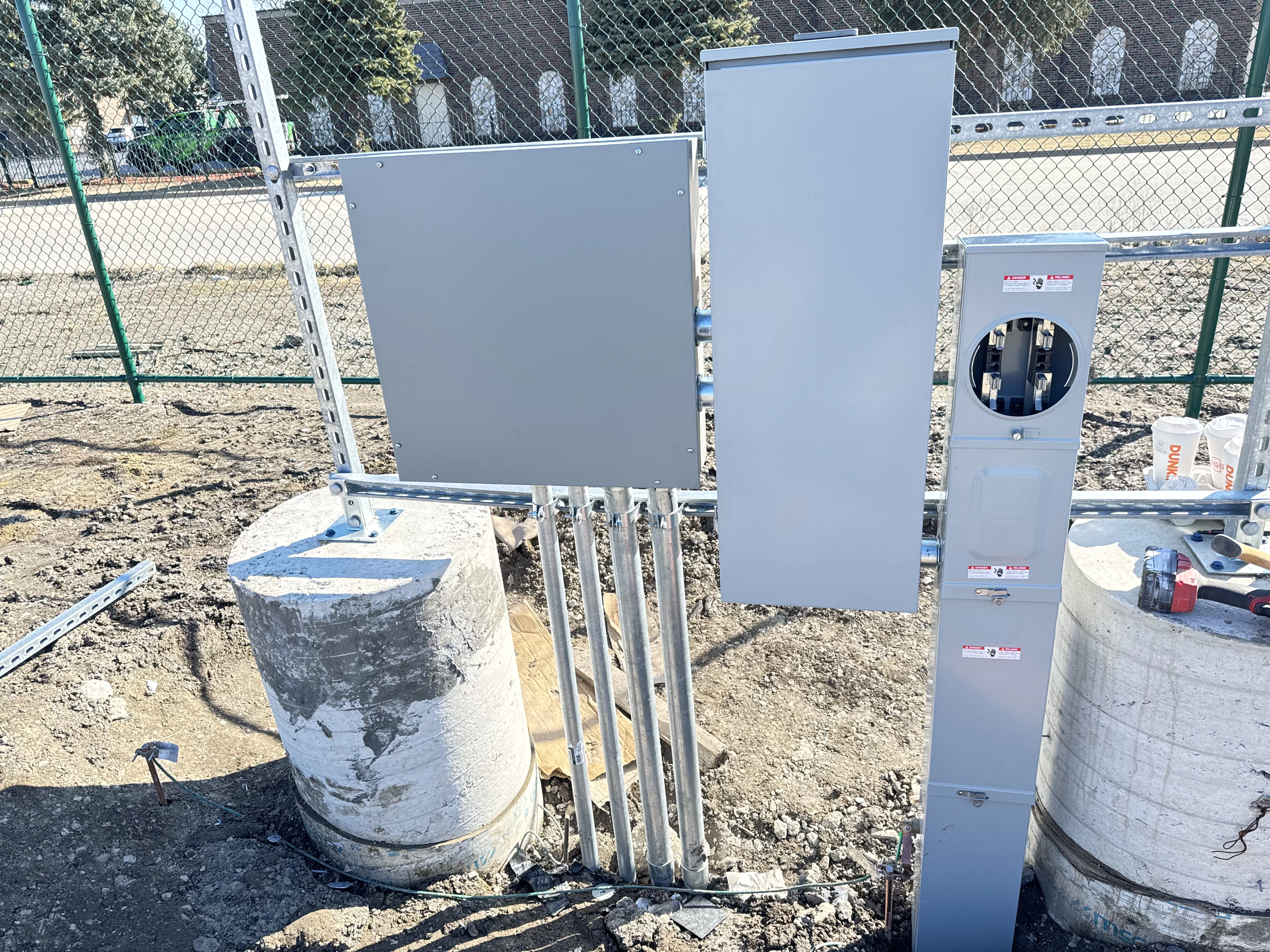 Multiple outdoor electrical box installation